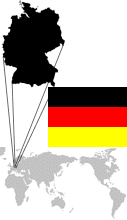 Germany Map and Flag