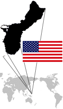 Guam Map and Flag