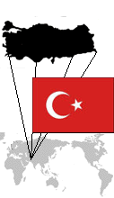 Turkey Map and Flag